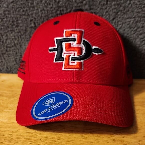 Top of the World San Diego Aztecs Velcroback Hat - New - Picture 1 of 9
